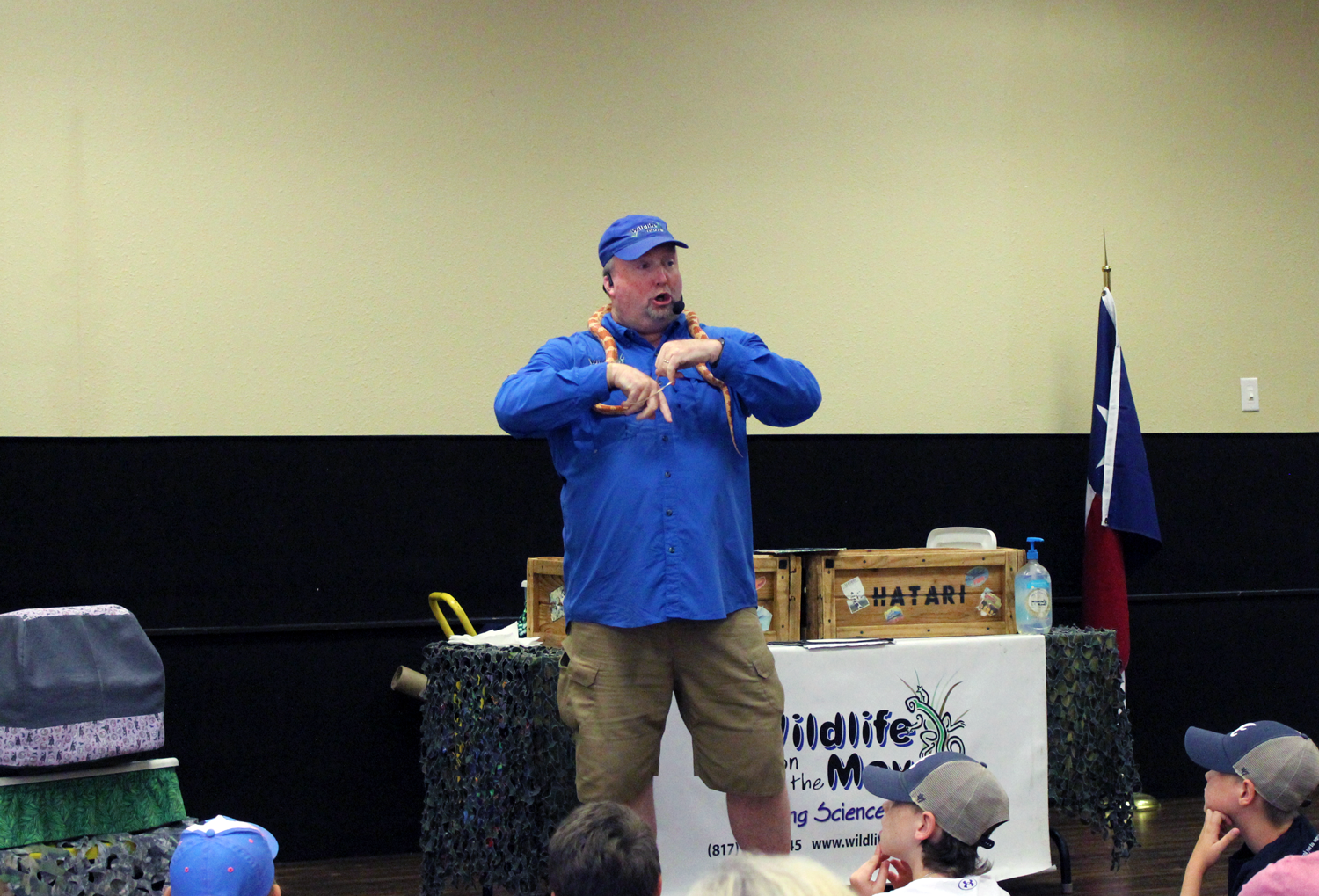 man giving presentation